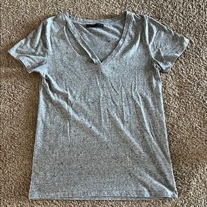 Signature Heather Gray V-Neck Tee